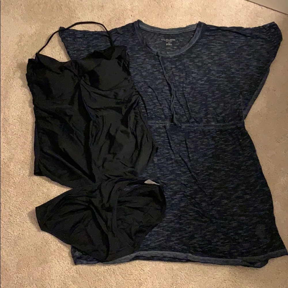 Maternity tankini and coverup